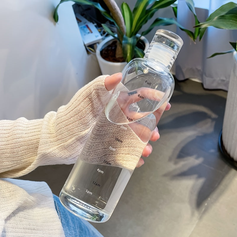 Water Bottle with Time Markers 500/700 ml