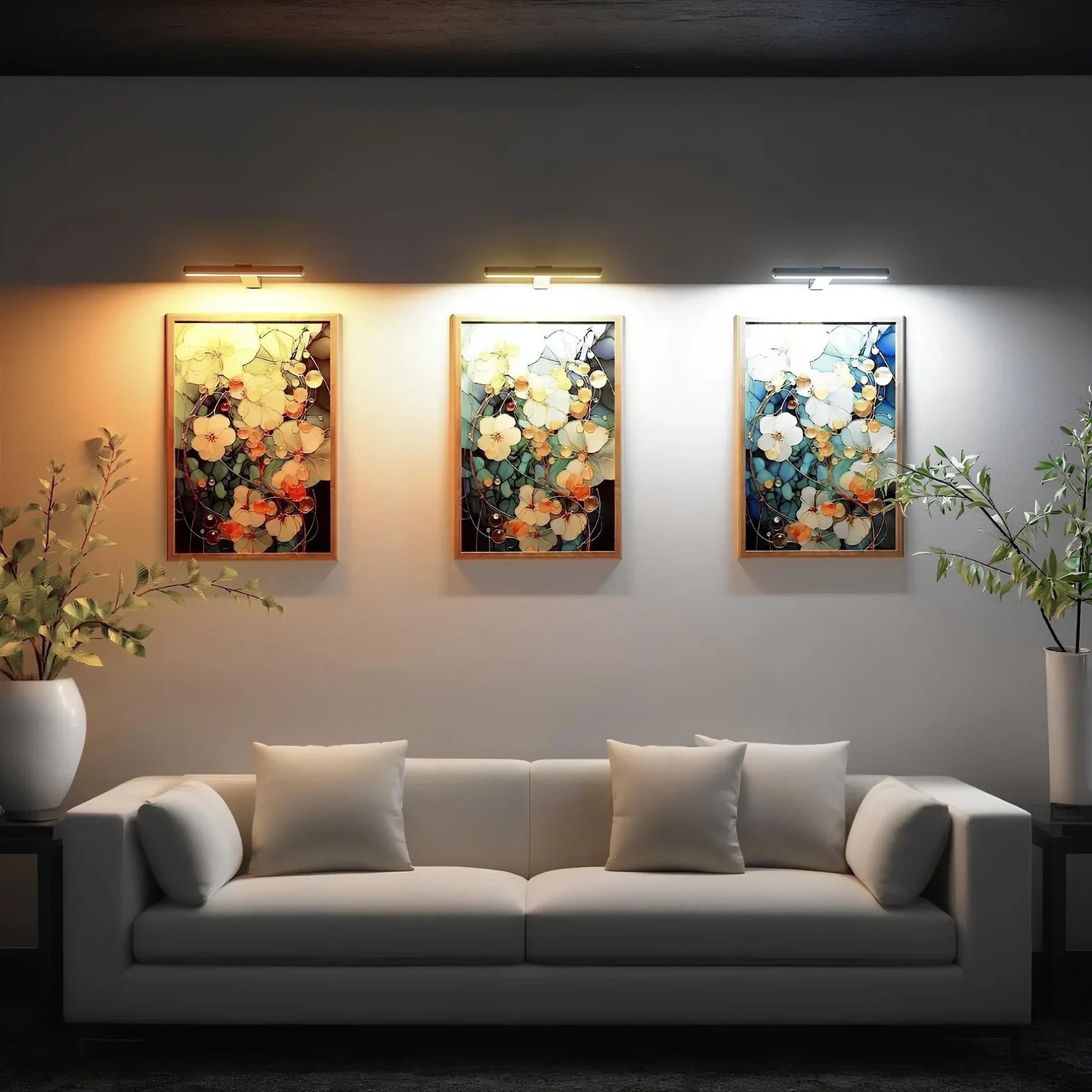 Wireless LED Art Light – Adjustable Wall Lamp for Display Pieces