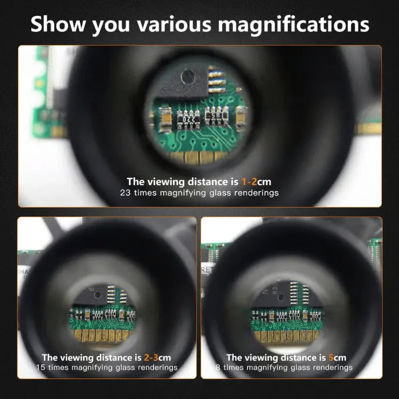 LED Magnifying Headband for Hands-Free Viewing