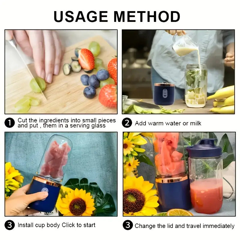 Portable Mini Blender for Smoothies