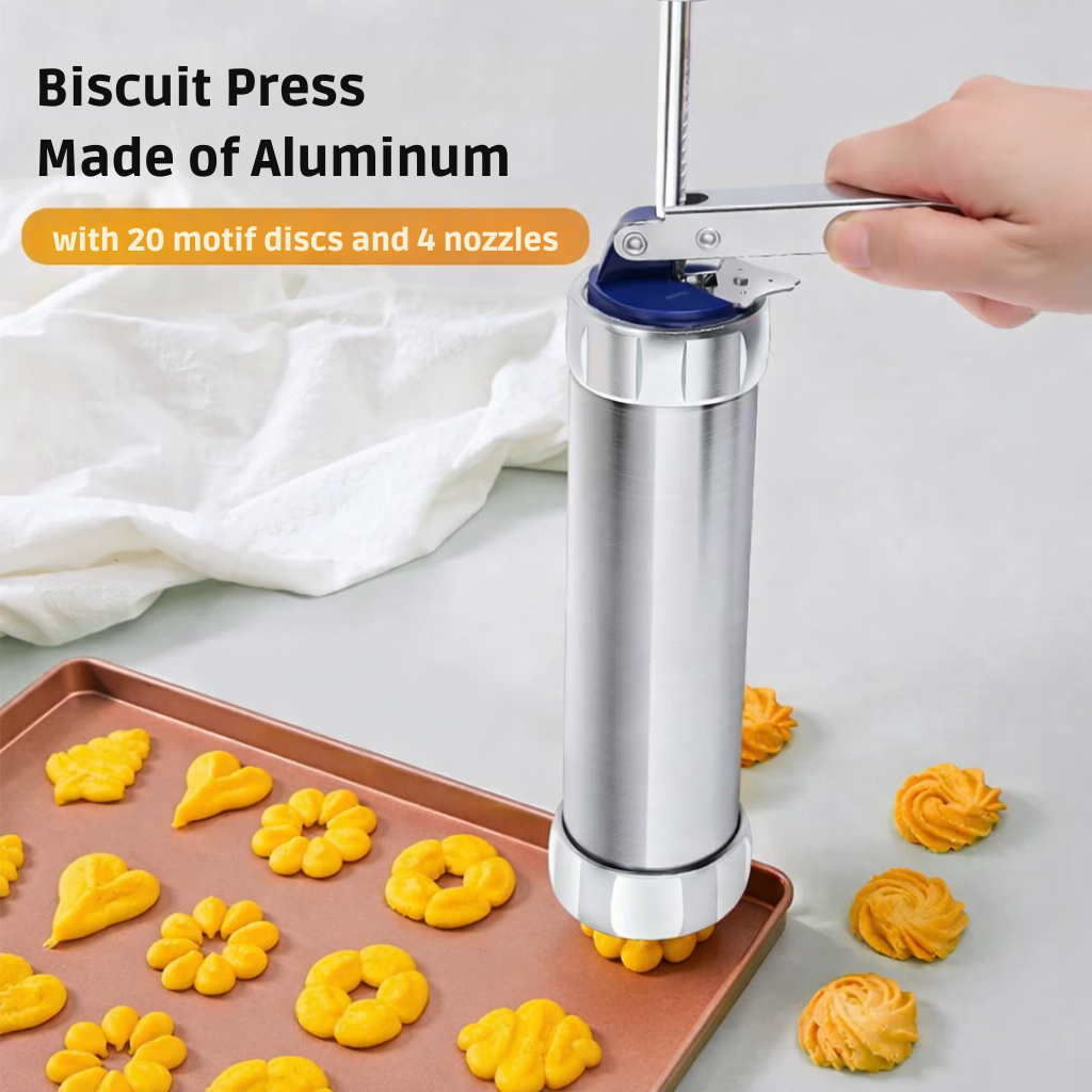 Cookies | Aluminum Dough Stampler | Piped Pastries and Decorating | Bakezy