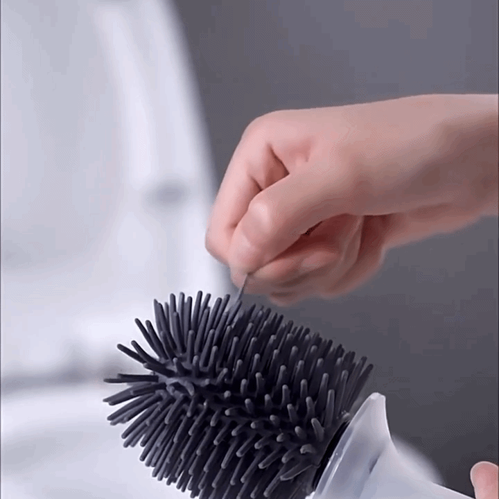 Silicone Toilet Brush with Soap Dispenser