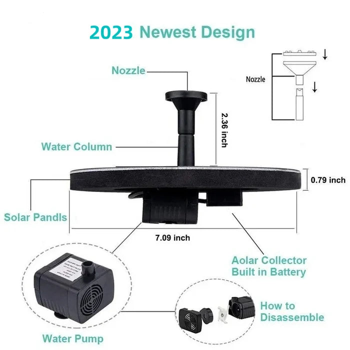AquaLuxe™ Solar Fountain — Transform Your Garden into a Serene Wildlife Oasis Instantly