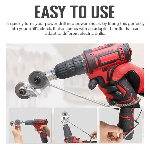 Electric Drill Scissors™ - Transforming a drill into scissors