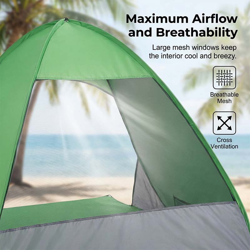 Pop-Up Beach Tent with 98% UV Protection - Sunshade Shelter