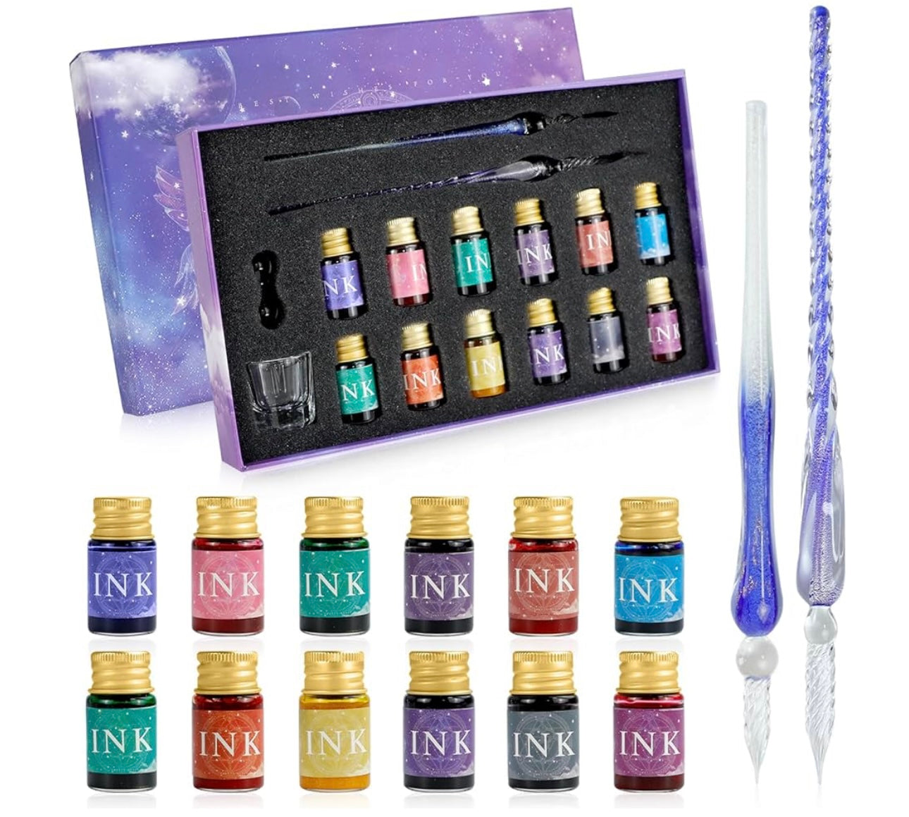 LumaTrail™ Glass Pen — Ignite Your Imagination with Effortless, Dazzling Color Magic