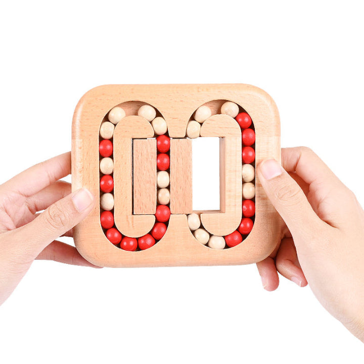 Wooden rotating puzzle game