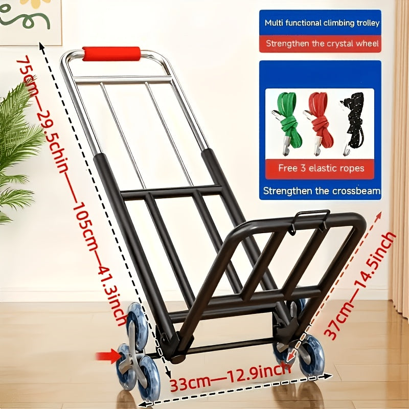 Folding Hand Truck with Stair Climbing Wheels