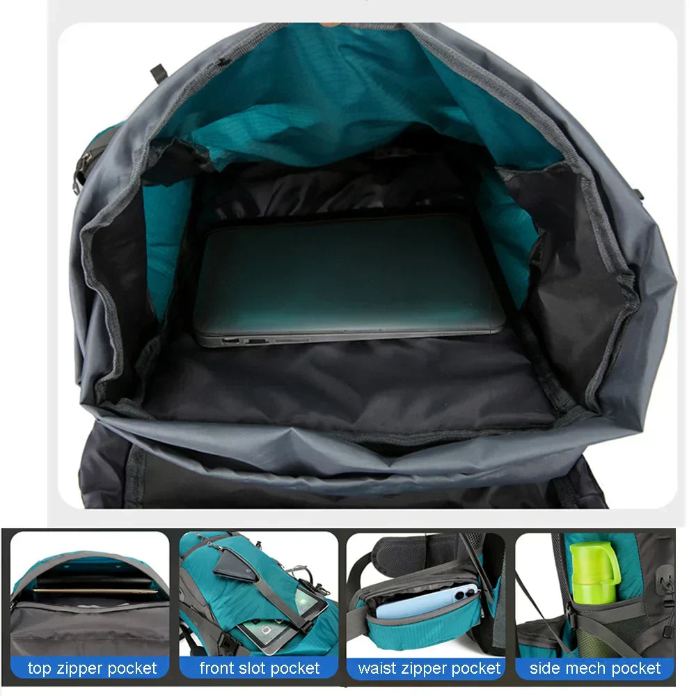 70L Hiking Backpack – Conquer Every Trail with Comfort and Organization