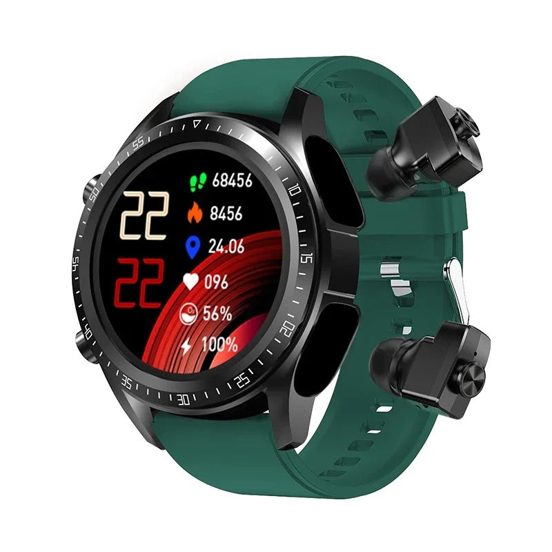 PulseSync™ — Master Your Moves with the Ultimate Smartwatch-Earbud Power Duo