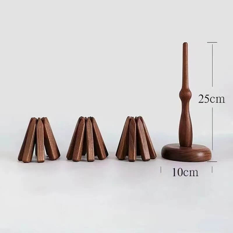 Artistic Walnut Wood Table Mat