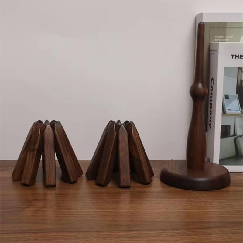 Artistic Walnut Wood Table Mat