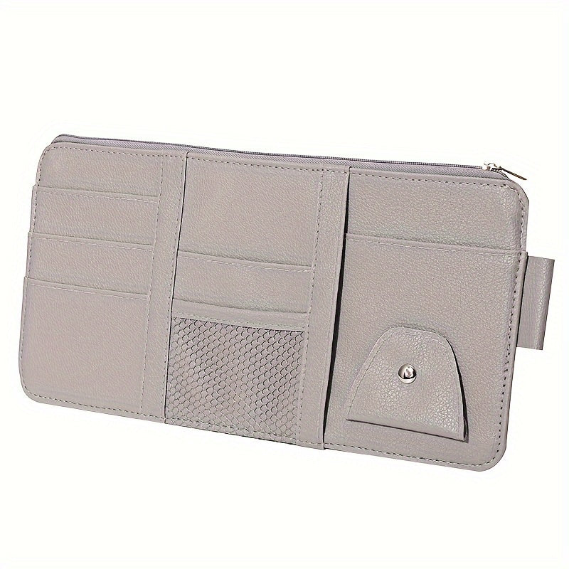 Car Visor Organizer Made of PU Leather