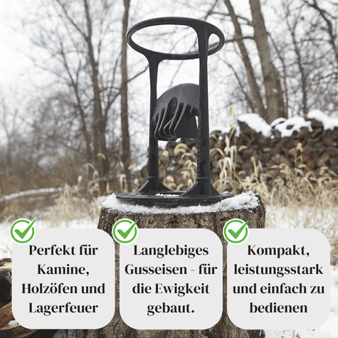 Wood Splitter for Safe and Effortless Log Cutting with Power Control