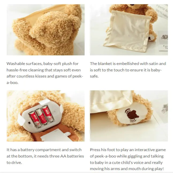 BuddyBear – The Peekaboo Teddy Bear That Brings Giggles to Your Baby Every Time
