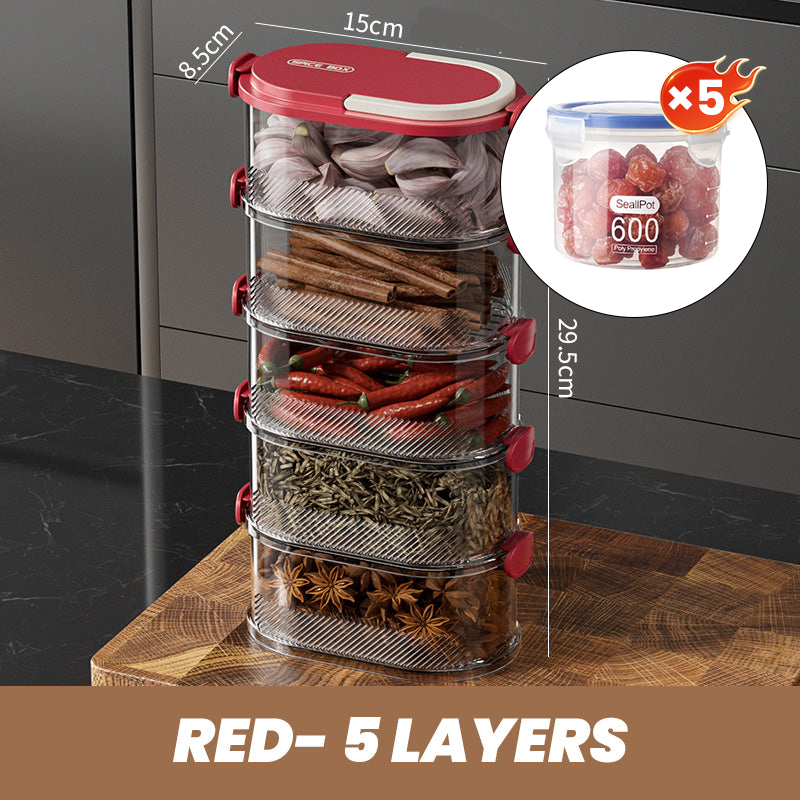 Aroma Organizer - Spice Freshness and Order at the Push of a Button