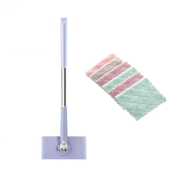 Floor Cleaner | Flat Mop with 360° Rotating Head | Touchless Pad Replacement | MopMate