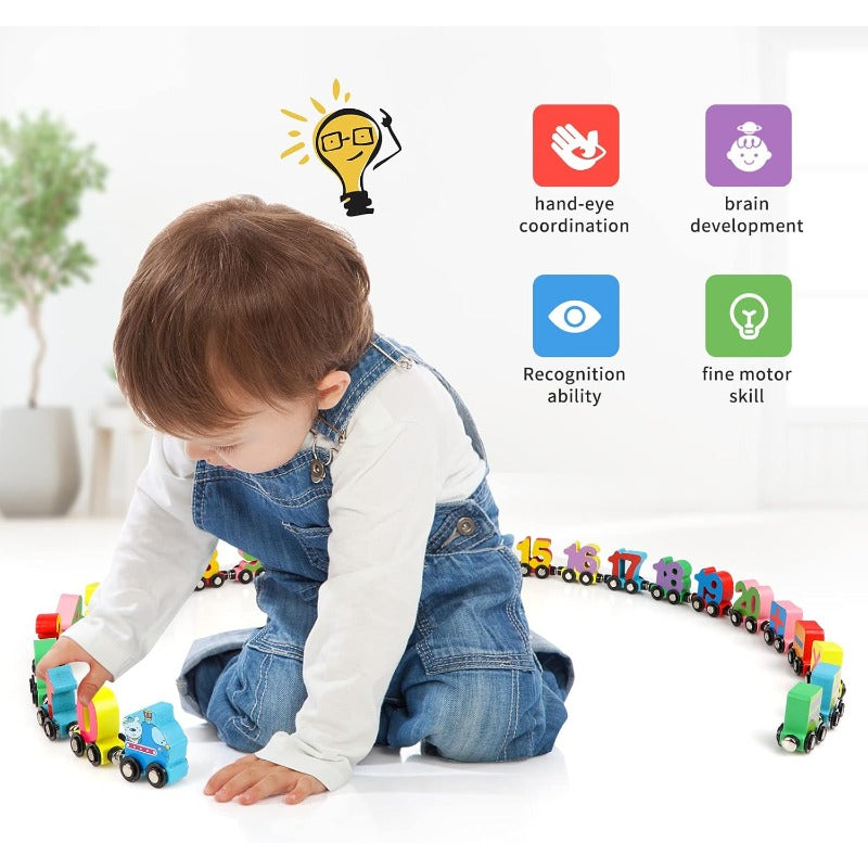 MagnaTrain Number Pull Toy - Engaging Learning Game for Young Math Whizzes