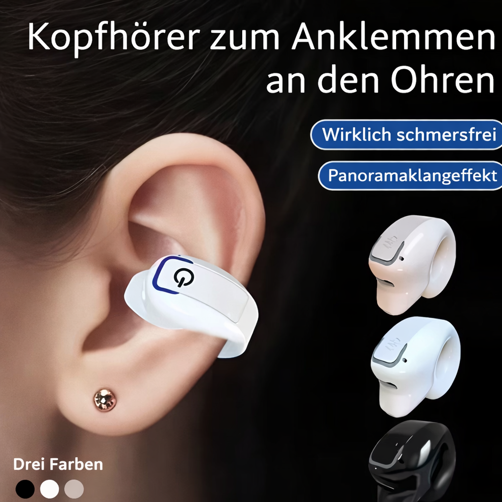 Headphones | Clip-On Style Headphones | Comfortable Fit & Open Sound Experience | AeroClip