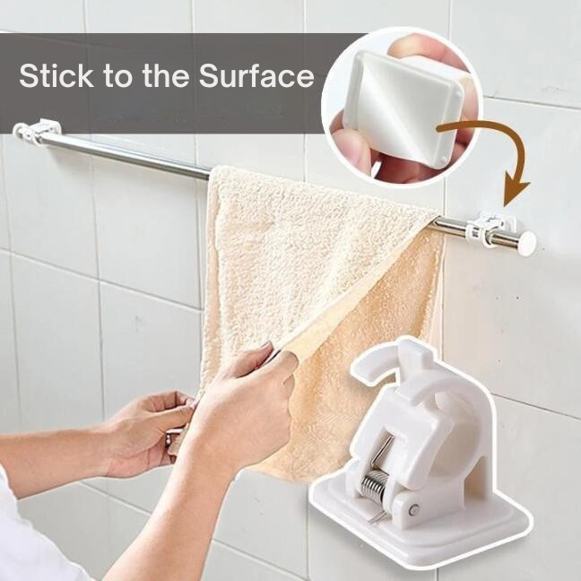 Curtain Bracket No Drilling Needed | Adjustable & Self-Adhesive | Secure Grip | StickRod