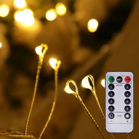 LED Holiday Tree String Lights – Bright & Secure Christmas Decor Lighting