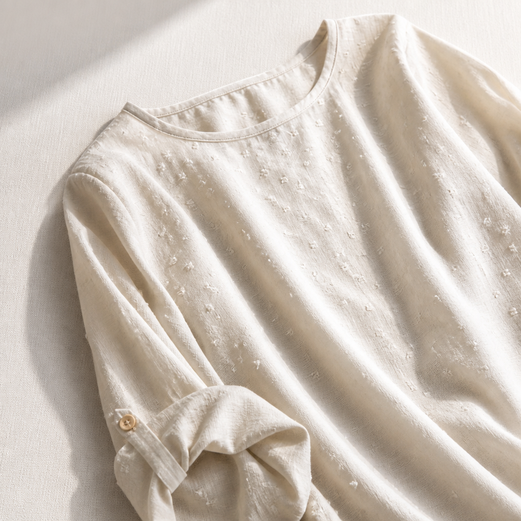VelaraWeave™ Jacquard Top — Wrap Yourself in Soft Elegance That Boosts Confidence All Day