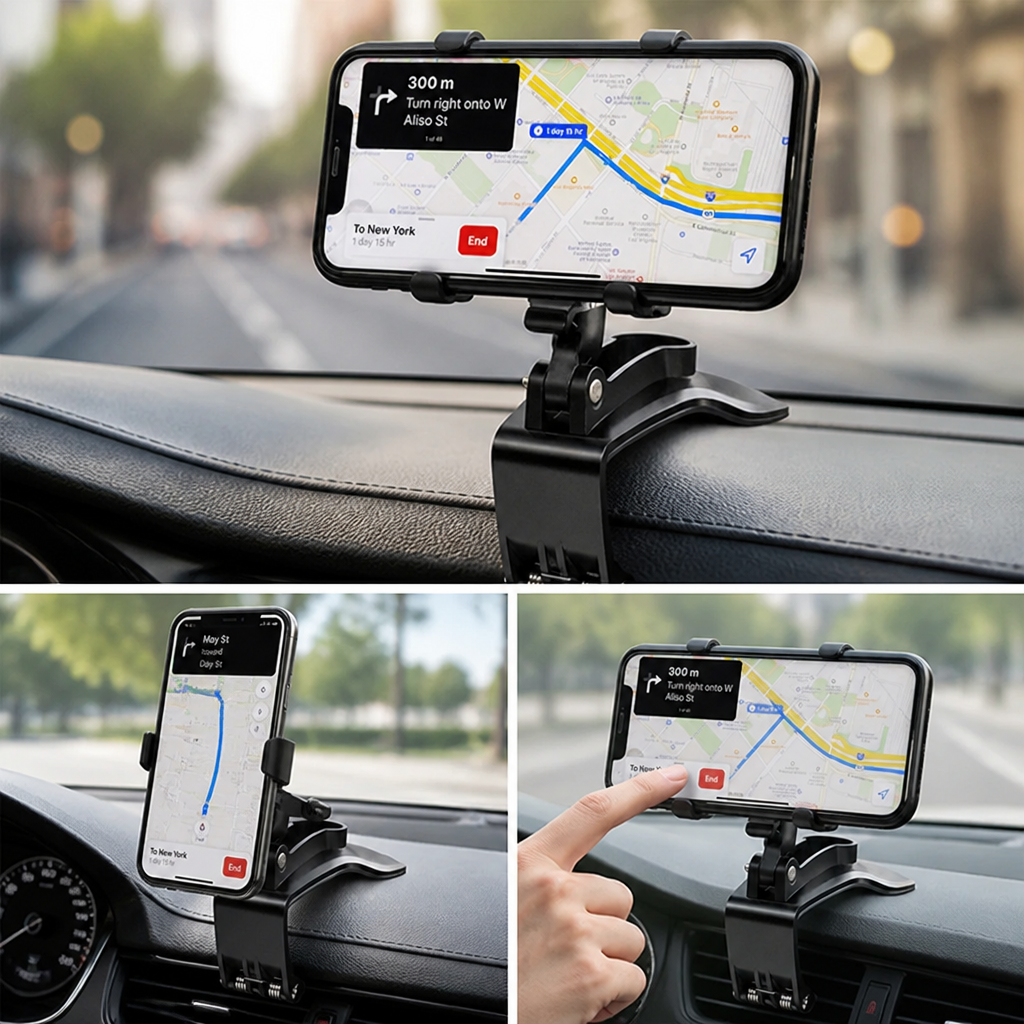 GripDrive™ — Keep Your Phone Rock-Solid for Safer, Stress-Free Driving