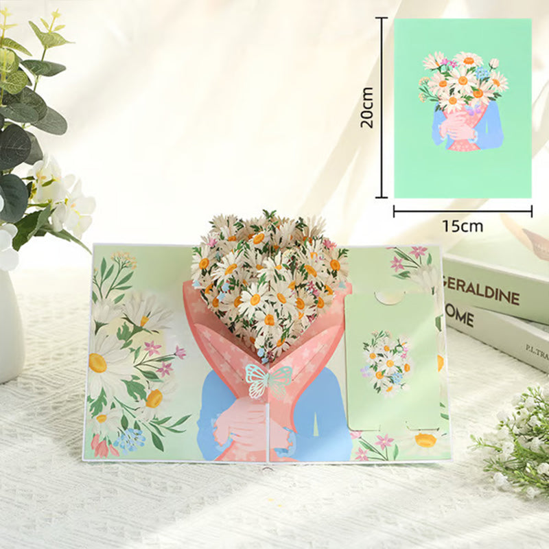 3D Pop-Up Card - Keep Love Alive with Stunning Floral Magic