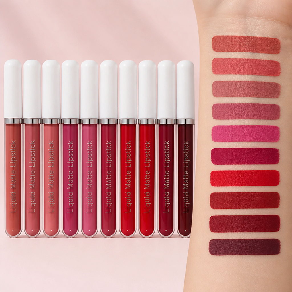 EverFlair™ Liquid Matte Lipstick Set — Unstoppable Color That Keeps Your Lips Soft, Bold, and Flawless All Day