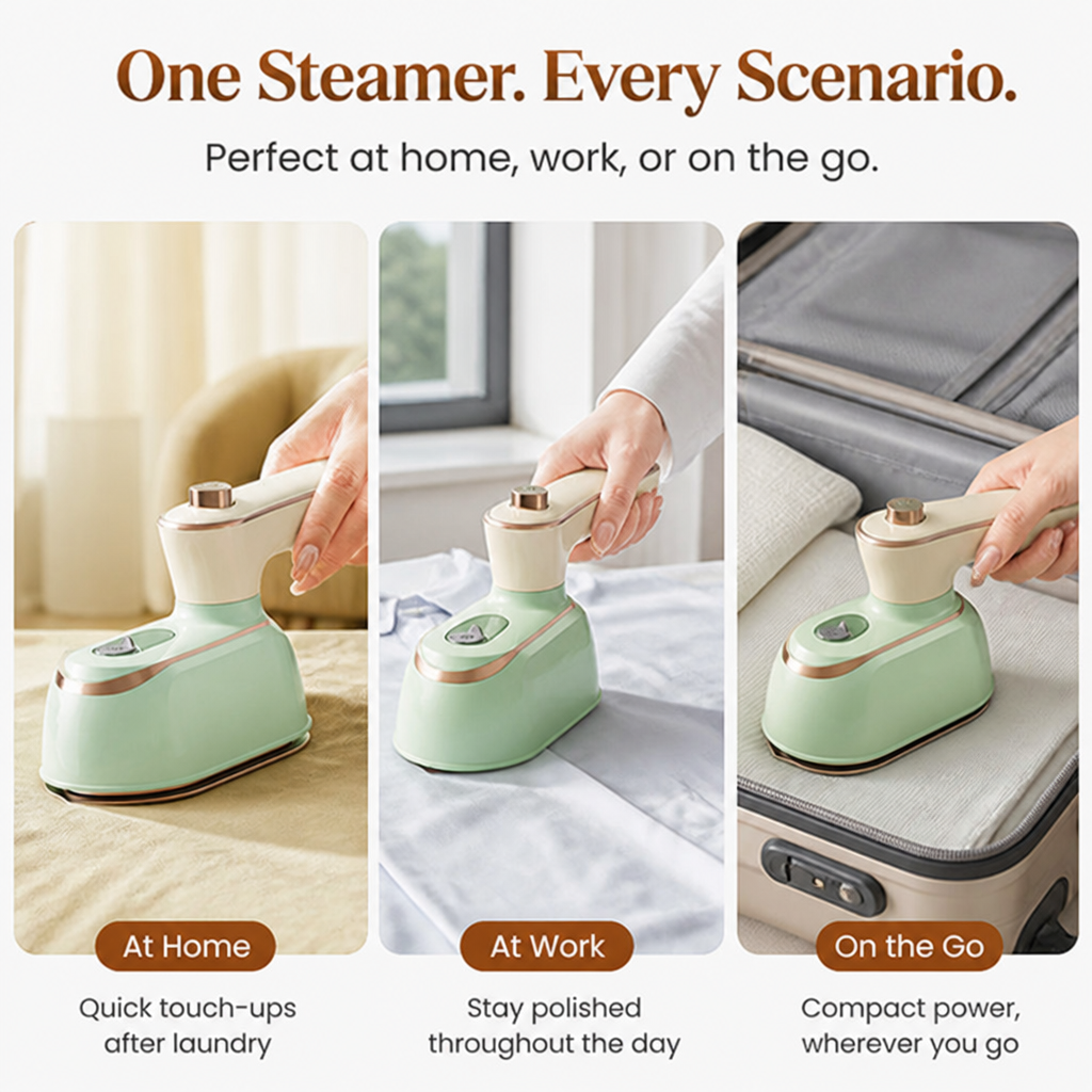 TitanSteam™ — Own Every Outfit with Speedy, Wrinkle-Free Confidence