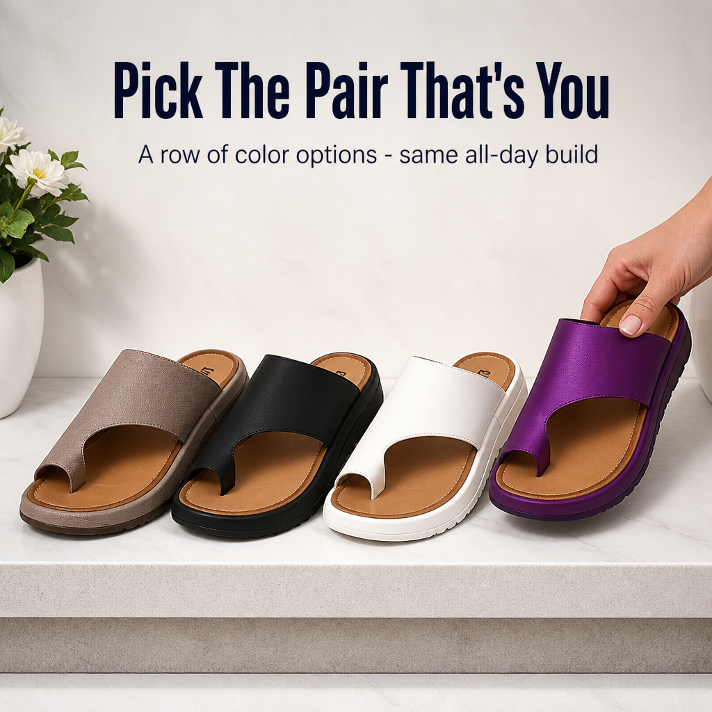 ErgoSlide™ Comfort Sandals — Walk Pain-Free with Style and All-Day Confidence