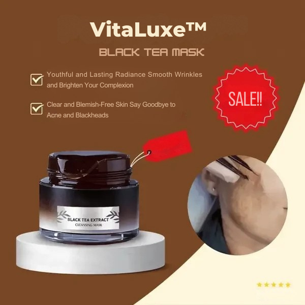 VitaLuxe™ Black Tea Renewal Mask — Reveal Radiant, Flawless Skin That Commands Attention