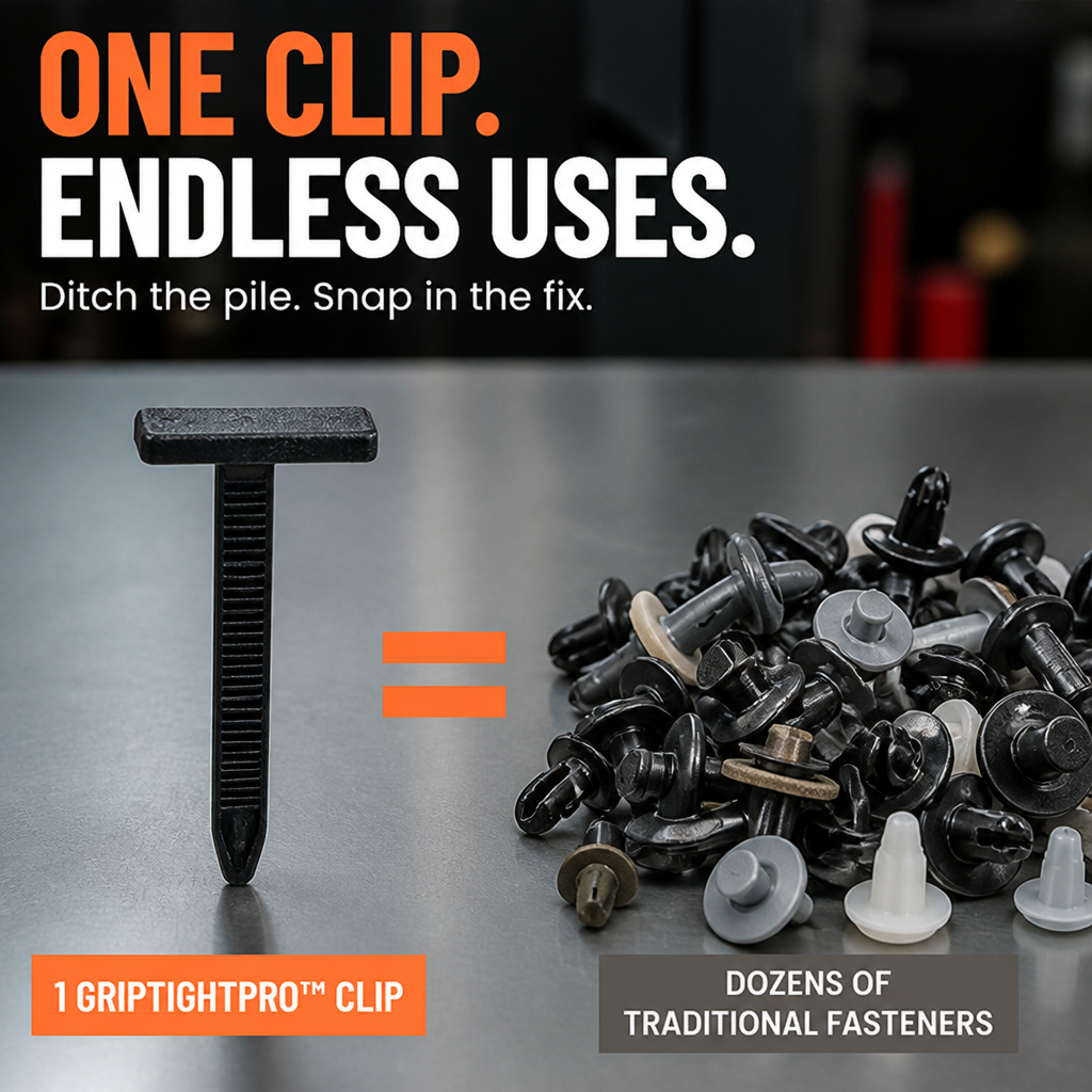 GripTightPro™ Nylon Lock Clips — Snap-On Strength That Ends Your Car’s Rattling Nightmare