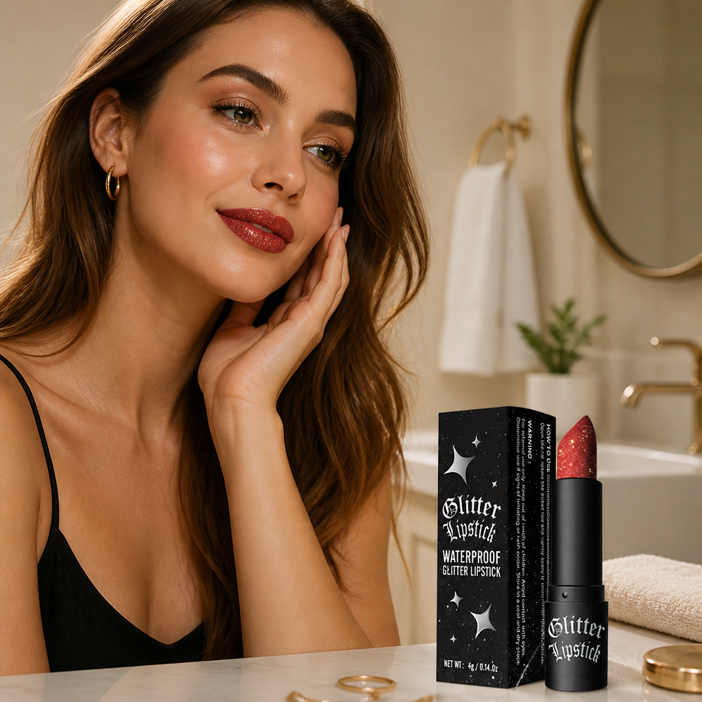 VelvetLuxe™ Matte Lipstick With Glitter Crush — Dazzle All Day with Lush, Radiant Lips That Never Fade