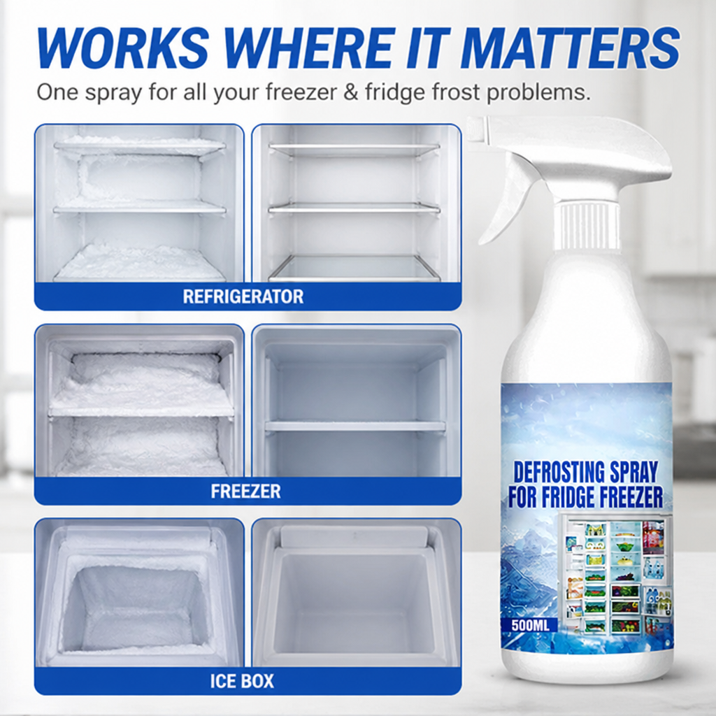 GlaciaMist™ — Melt Frost Instantly and Reclaim Your Freezer’s Power Without the Hassle