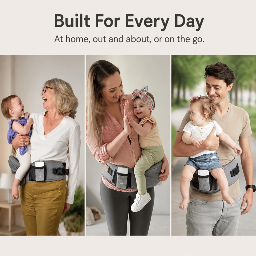 EmberNest™ — Carry Your Baby All Day in Pain-Free Comfort and Effortless Style