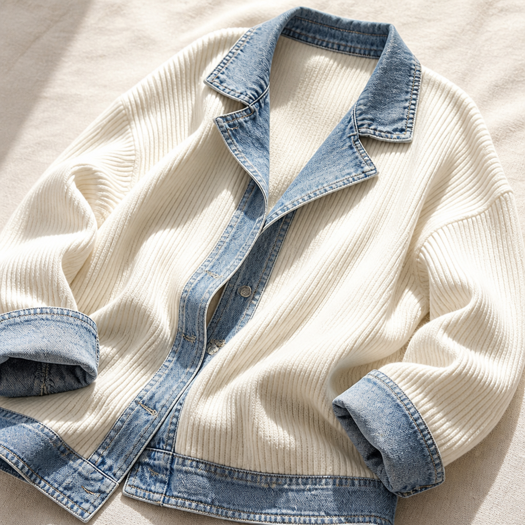 Zephyra™ Knit Denim Jacket — Move Freely, Feel Effortlessly Stylish All Day