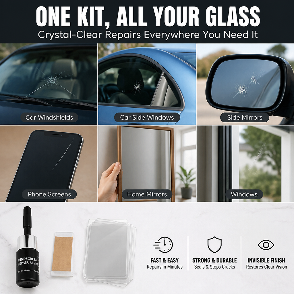 CrystalFlex™ — Transform Cracked Glass Into Flawless, Clear Perfection in Minutes