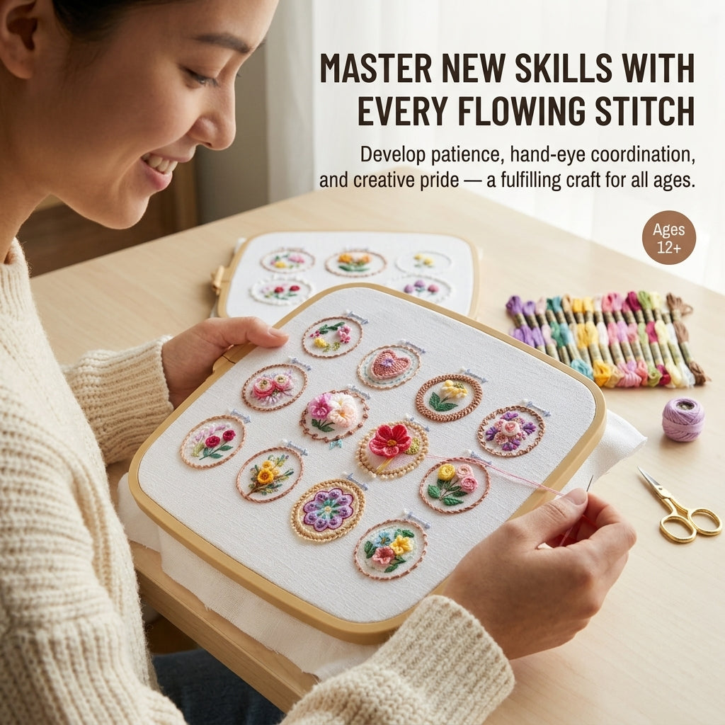 FloraCraft™ — Stitch Gallery-Worthy Florals You Actually Finish, Even as a Total Beginner