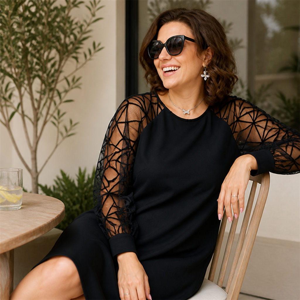 VioraLuxe™ Black Tunic Dress — Unleash Confidence with Effortless Comfort and Chic Style