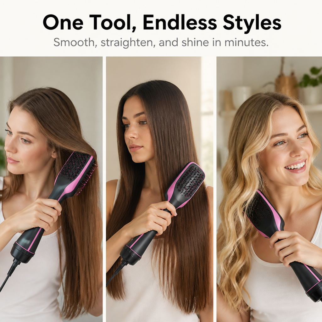 LumaSilk™ Ionic Styling Comb — Effortless Frizz-Free Shine That Commands Attention