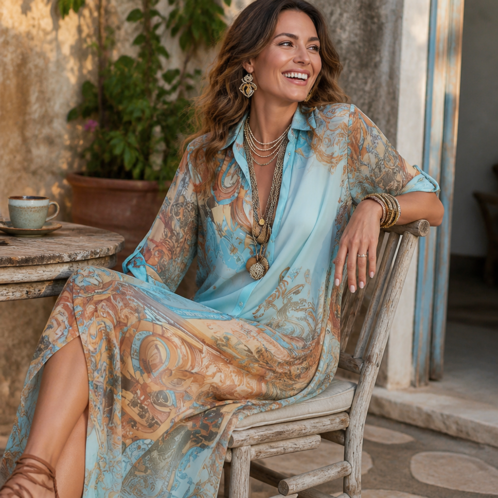 Solarece™ Maxi Dress — Feel Unstoppable in Featherlight Summer Elegance