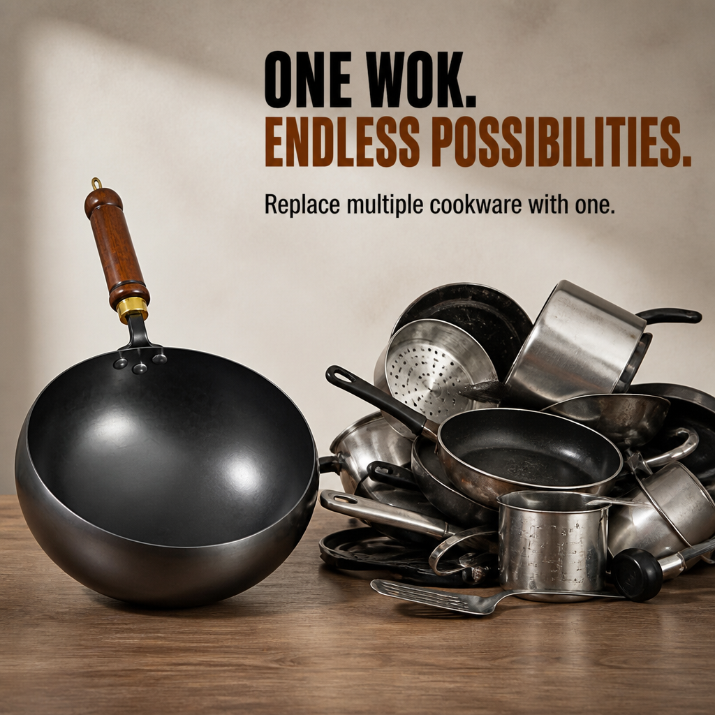 IronMend™ Wok — Unlock Pure, Effortless Flavor and Healthy Cooking Every Time