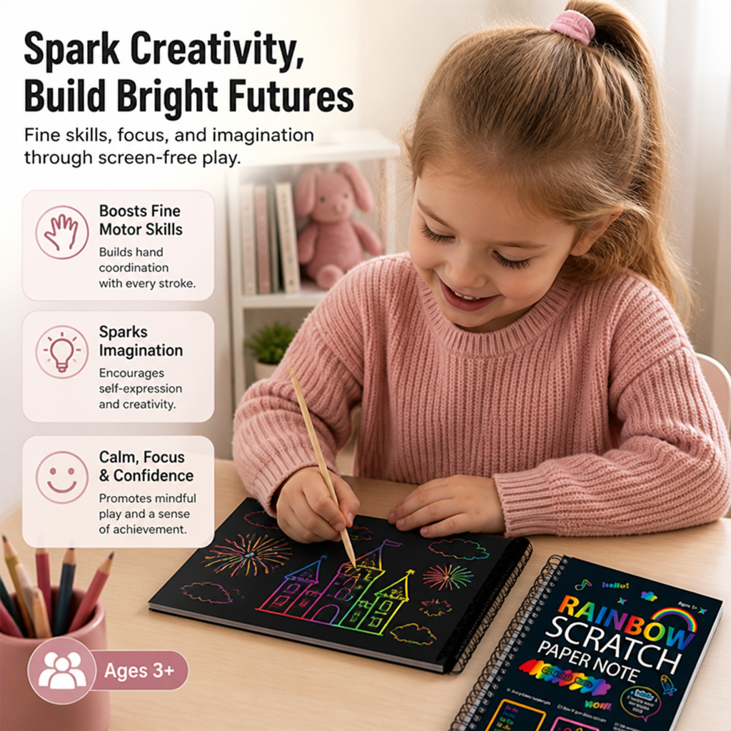 PrismSpark™ — Ignite Your Imagination with Every Vibrant Scratch
