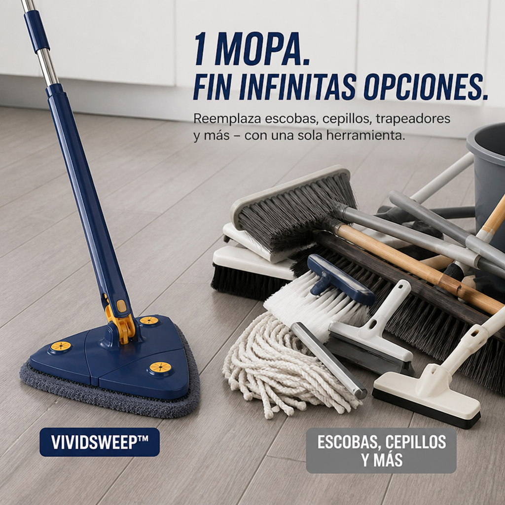 VividSweep™ — Effortless Shine That Reaches Every Hidden Corner Without the Strain