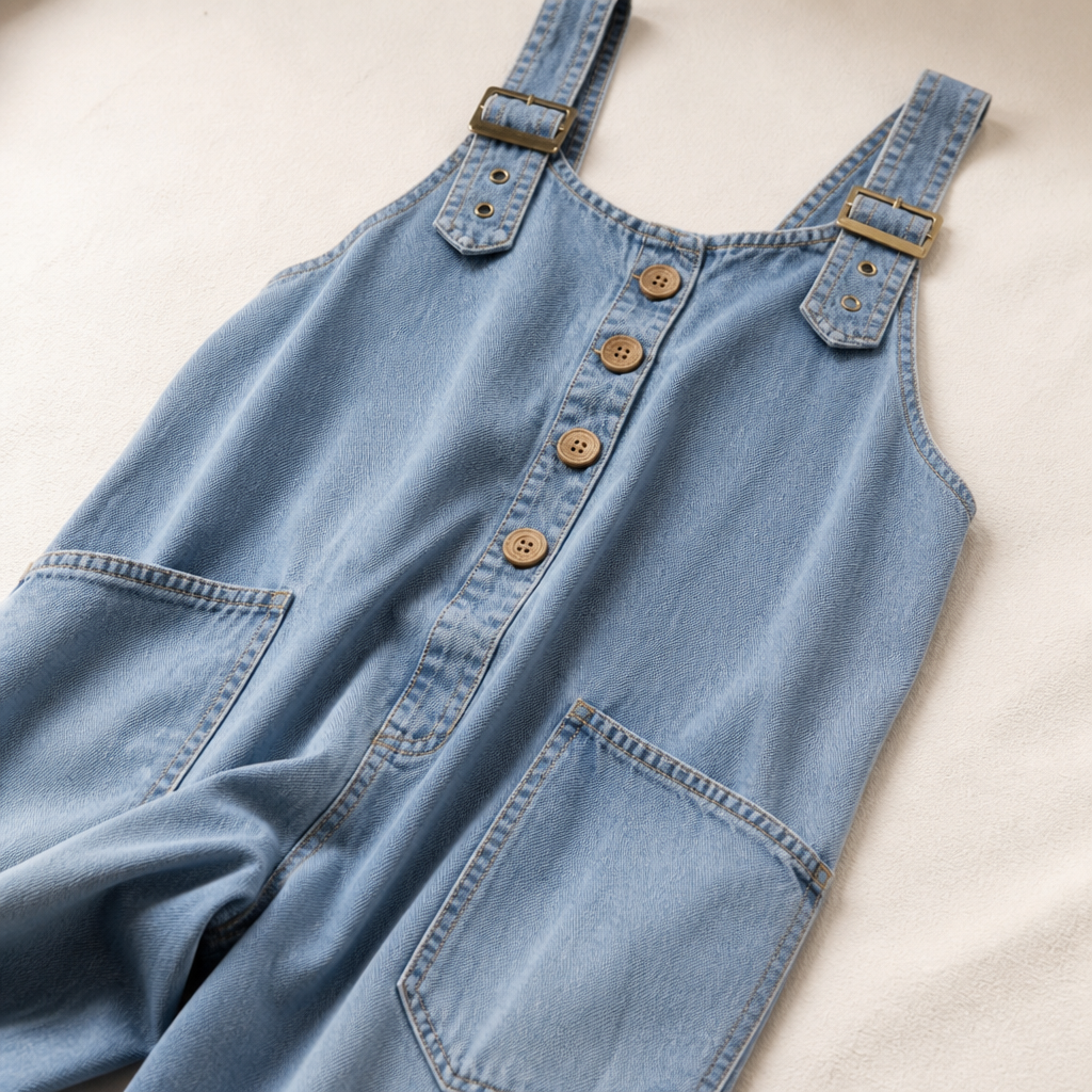 VelaSway™ Casual Denim Jumpsuit — Embrace All-Day Freedom with Flattering, Effortless Style