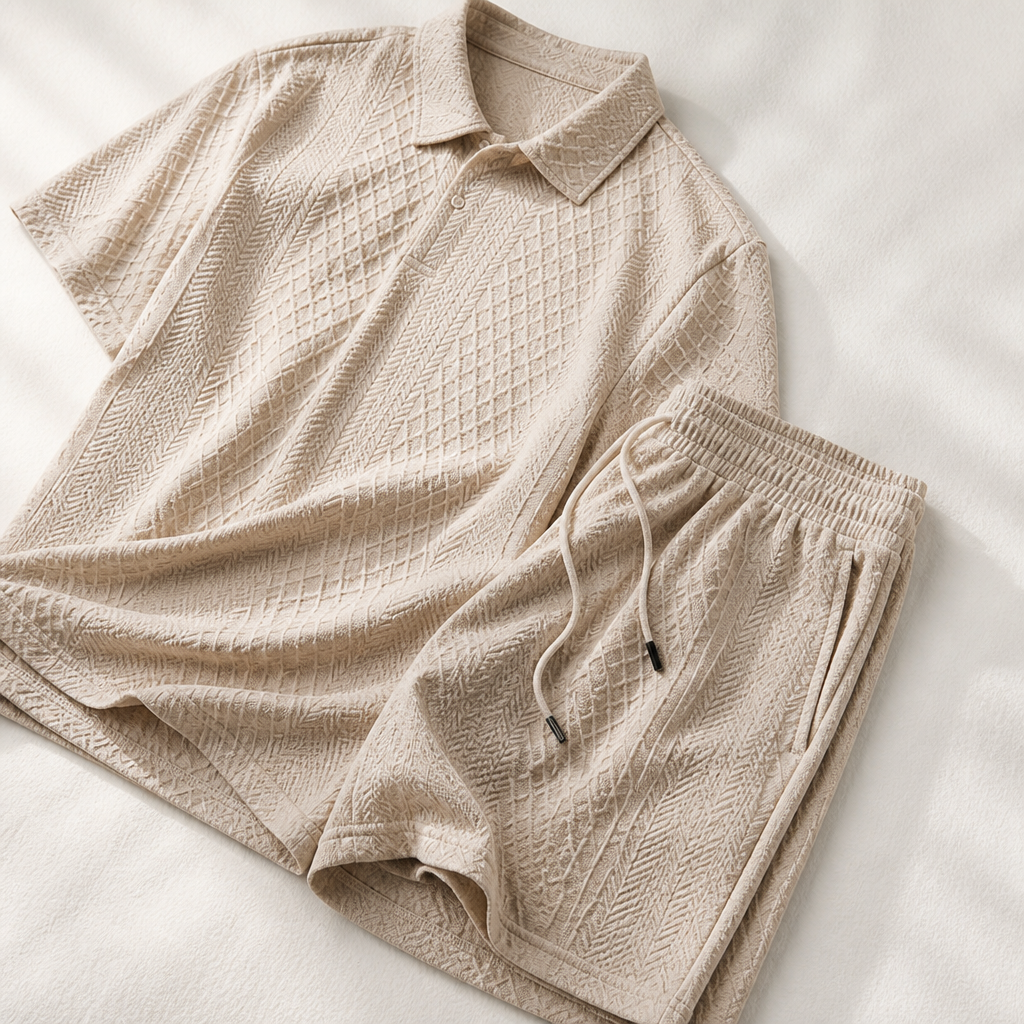 VeroLuxe™ Men’s Diamond Pattern Suit — Stay Cool, Sharp, and Unstoppable All Day Long