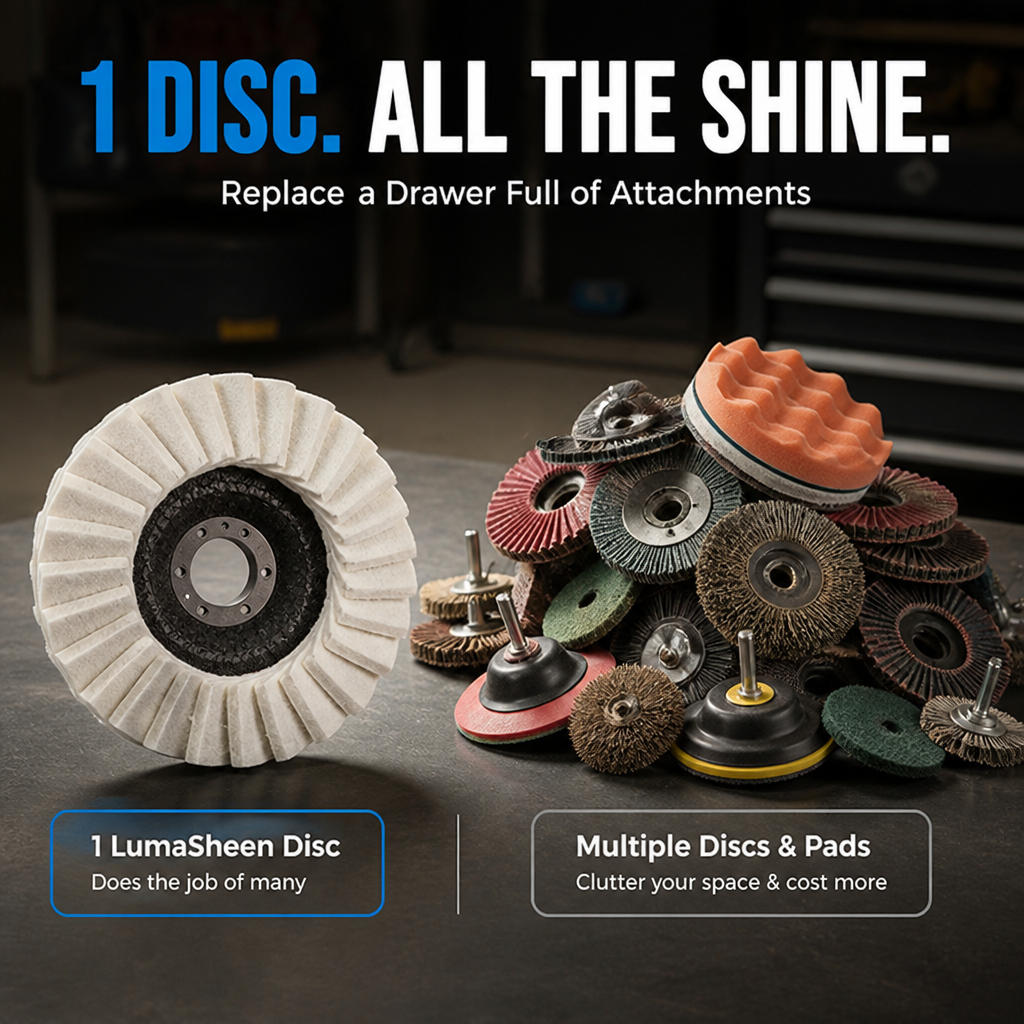 LumaSheen™ Wool Polishing Disc — Unleash Dazzling Mirror Shine That Commands Attention Every Time