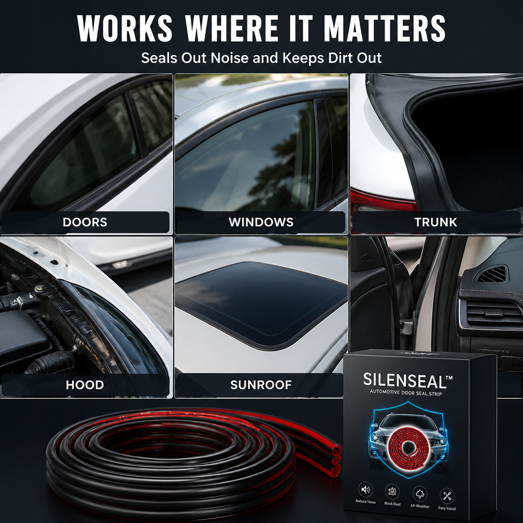 SilenSeal™ — Transform Your Car Into a Whisper-Quiet, Dust-Free Sanctuary