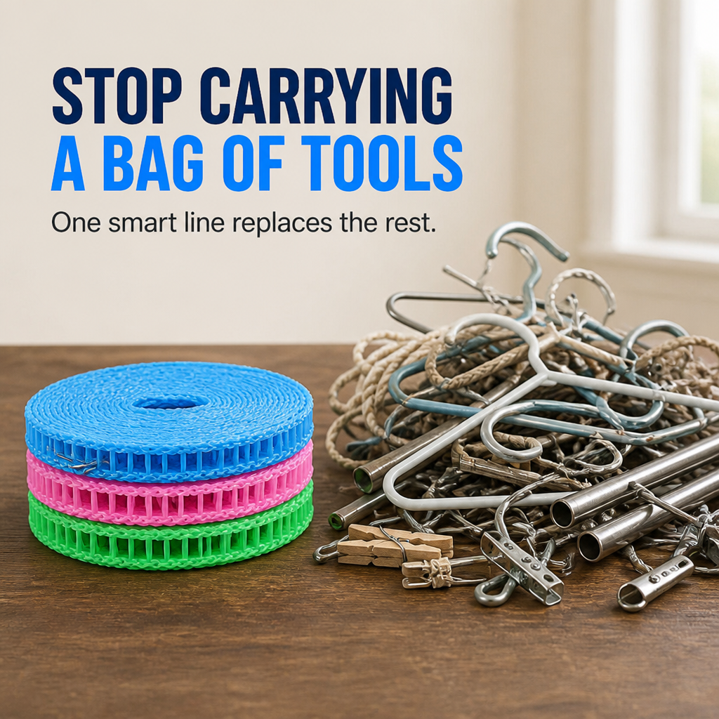VeroDrift™ — Lock Your Laundry Tight for Faster, Windproof Drying Anywhere